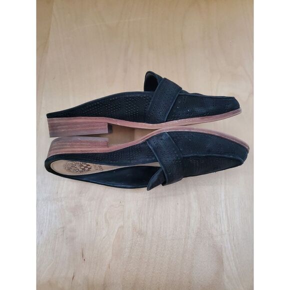 Vince Camuto Black Textured Flats - Picture 5 of 7
